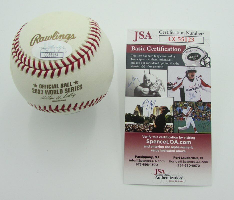 Jack McKeon 2003 World Series Marlins Signed/Autographed OML Baseball JSA 141243