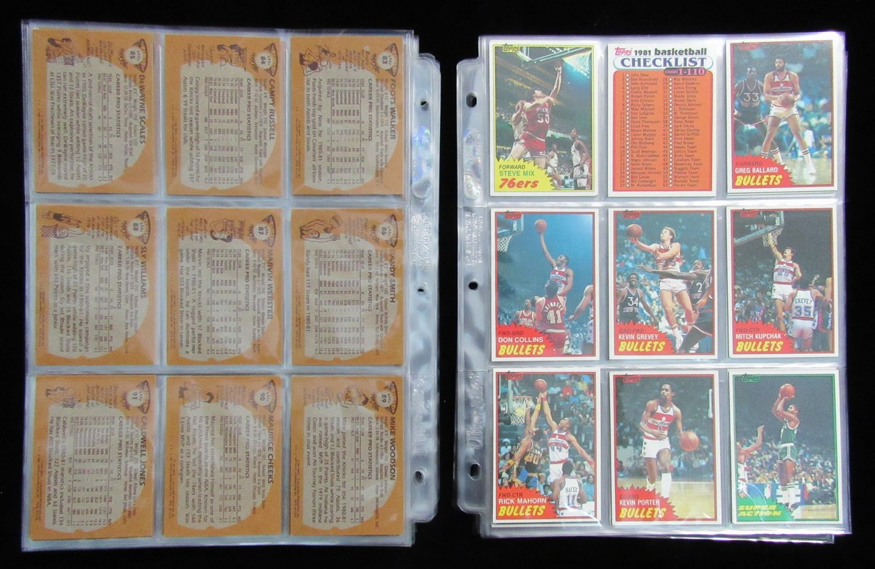 1981-82 Topps Basketball Complete Set (1-198) Larry Bird/Magic Johnson 190162
