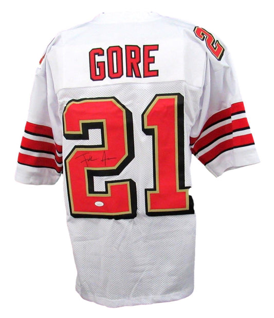 Frank Gore Signed/Autographed San Francisco White Custom Jersey JSA 154013