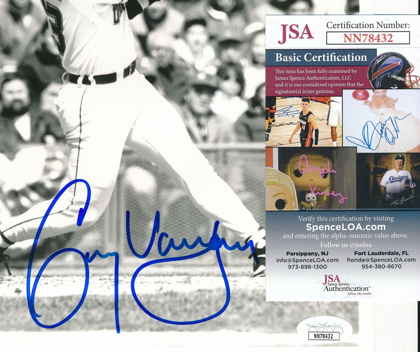 Greg Vaughn Milwaukee Brewers Signed/Autographed 8x10 Photo JSA 159122