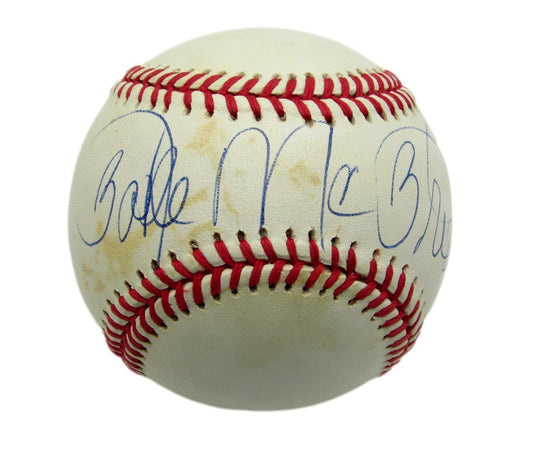 Bake McBride Phillies Cardinals Indians Signed ONL Baseball PSA/JSA PASS 125913