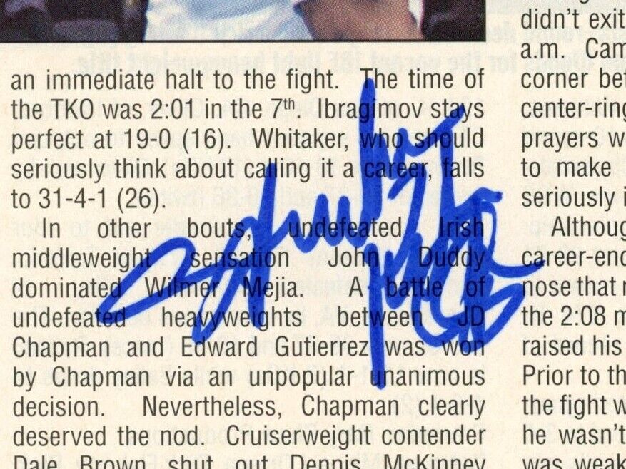 Samuel Peter Autographed Magazine Photo Boxing Champ 177626