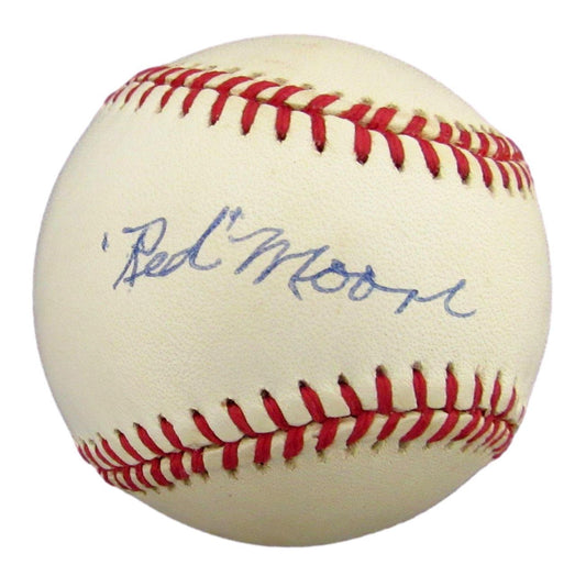 Red Moore Autographed OAL Baseball Negro Leagues Elite Giants JSA 180300