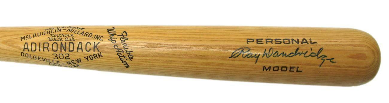 Ray Dandridge HOF Newark Eagles Signed/Auto Adirondack Baseball Bat JSA 164913