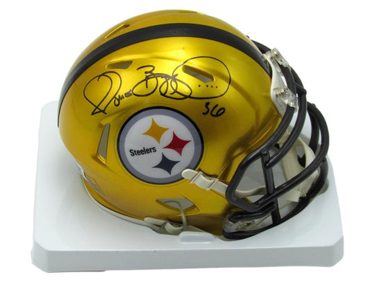 Jerome Bettis HOF Autographed Mini Flash Football Helmet Steelers Beckett