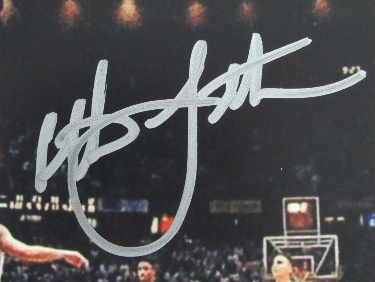 Christian Laettner Autographed Duke Blue Devils 8x10 Photo JSA 187701