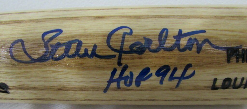 Steve Carlton Philadelphia Phillies Signed Louisville Slugger Baseball Bat JSA