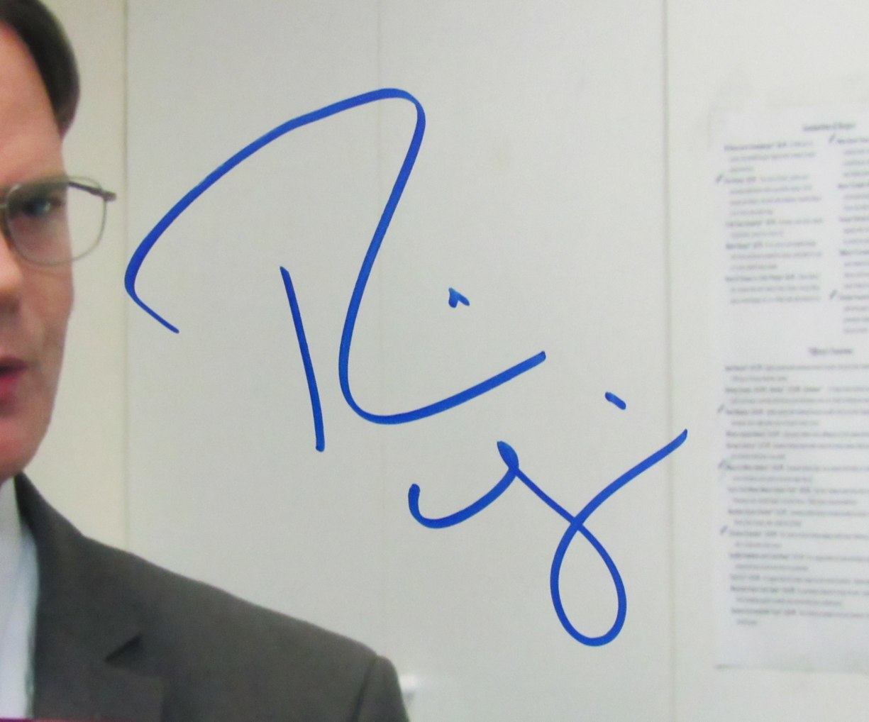 Rainn Wilson Autographed 11x14 Photo "The Office" JSA 184738