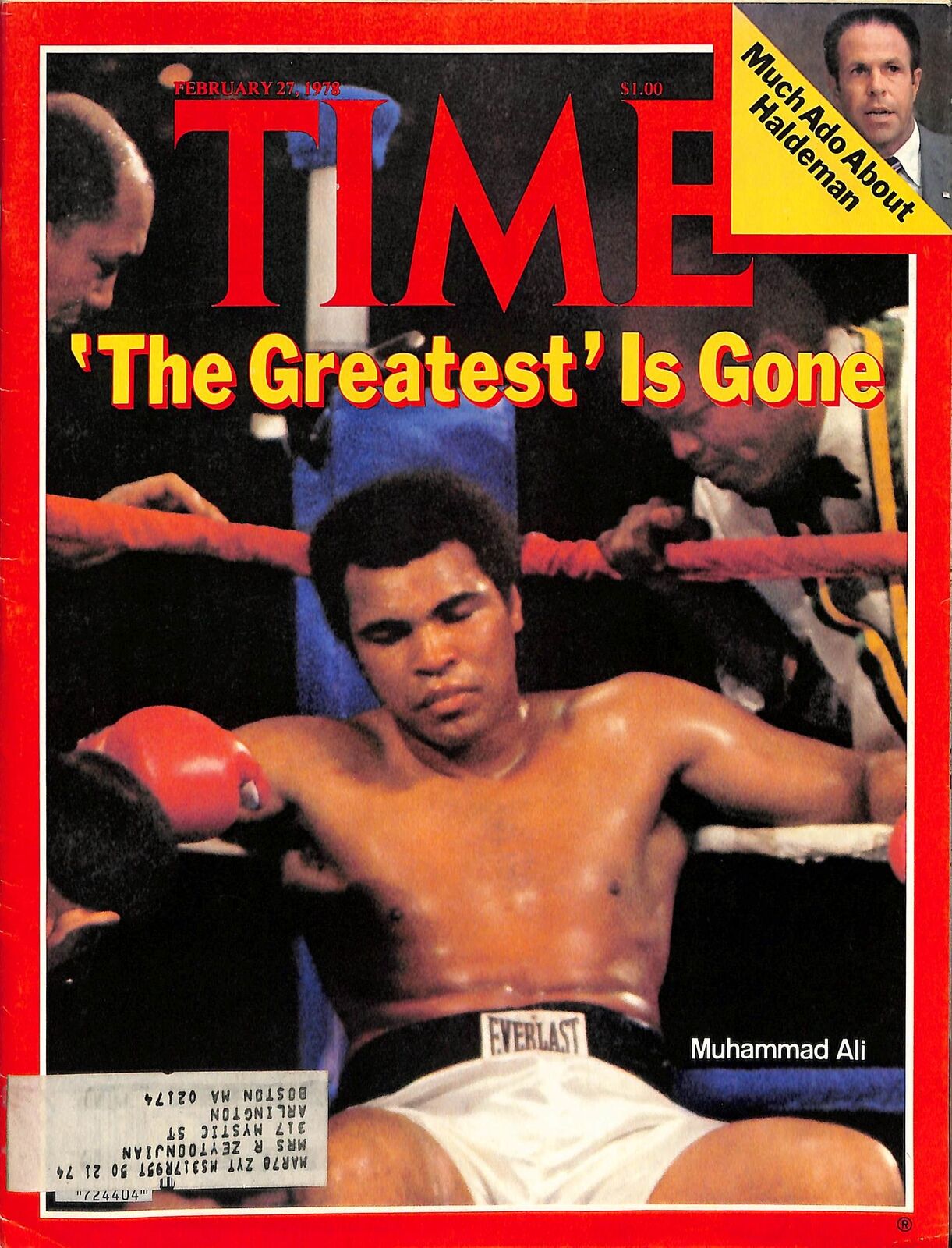 February 17, 1978 TIME Magazine Muhammad Ali Greatest is Gone 180765