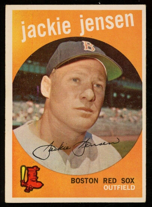 1959 Topps Baseball Jackie Jensen #400 Boston Red Sox