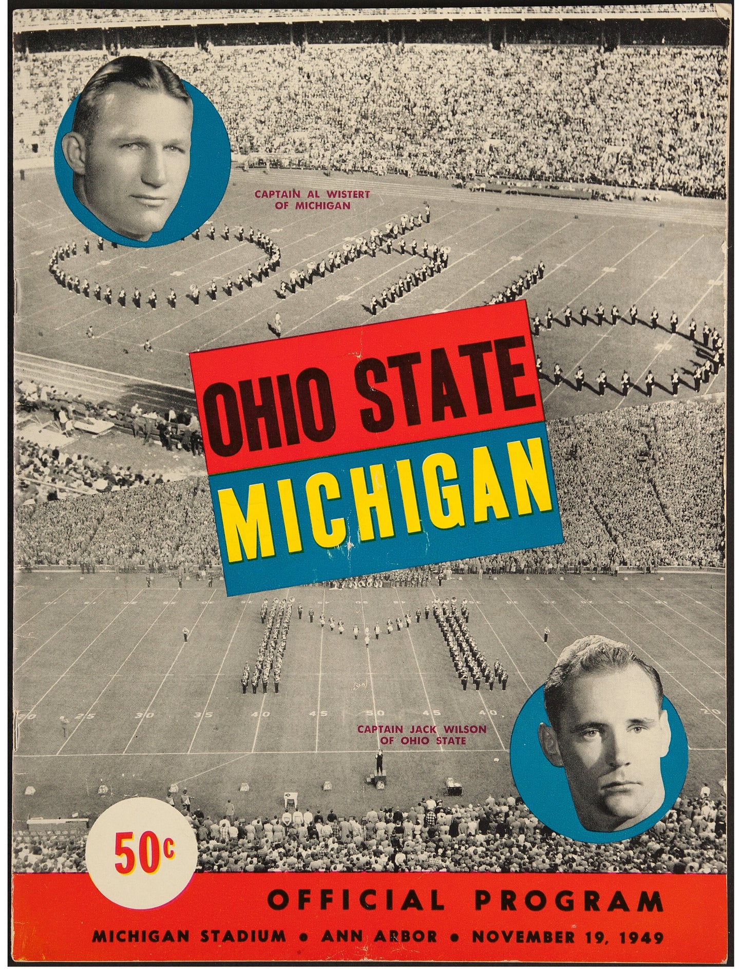 Vintage 11/19/1949 Michigan vs Ohio State Football Program - The Game 188731