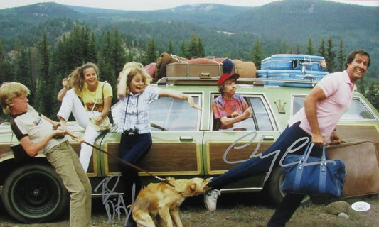 Chevy Chase/Beverly D'Angelo Multi-Autographed 12x18 Photo "Vacation" JSA