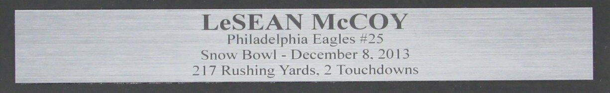 LeSean McCoy Eagles Signed/Autographed 16x20 Photo Framed JSA 161736