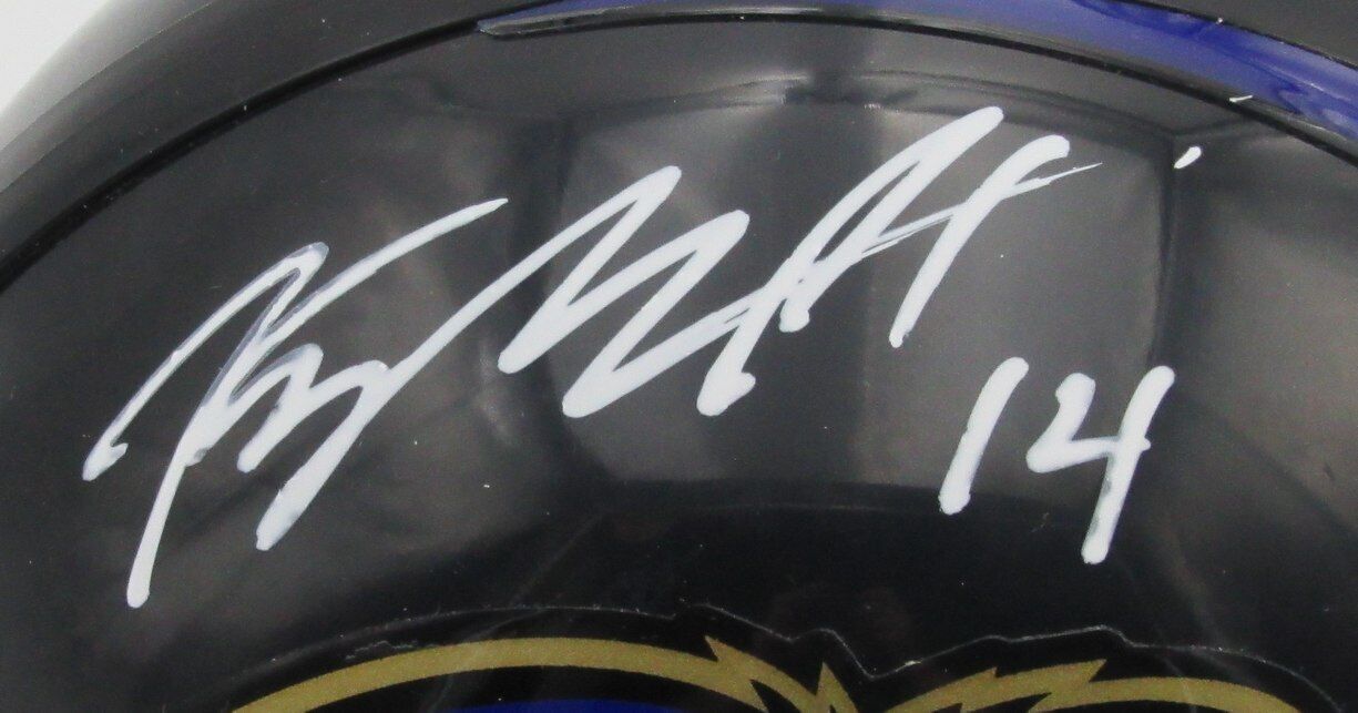 Kyle Hamilton Signed/Auto Speed Mini Helmet Baltimore Ravens Beckett 171415