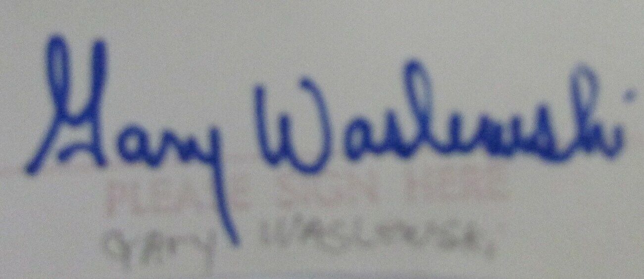 Gary Waslewski 1967 Boston Red Sox Signed 3x5 Index Card with 5x7  Photo 158539