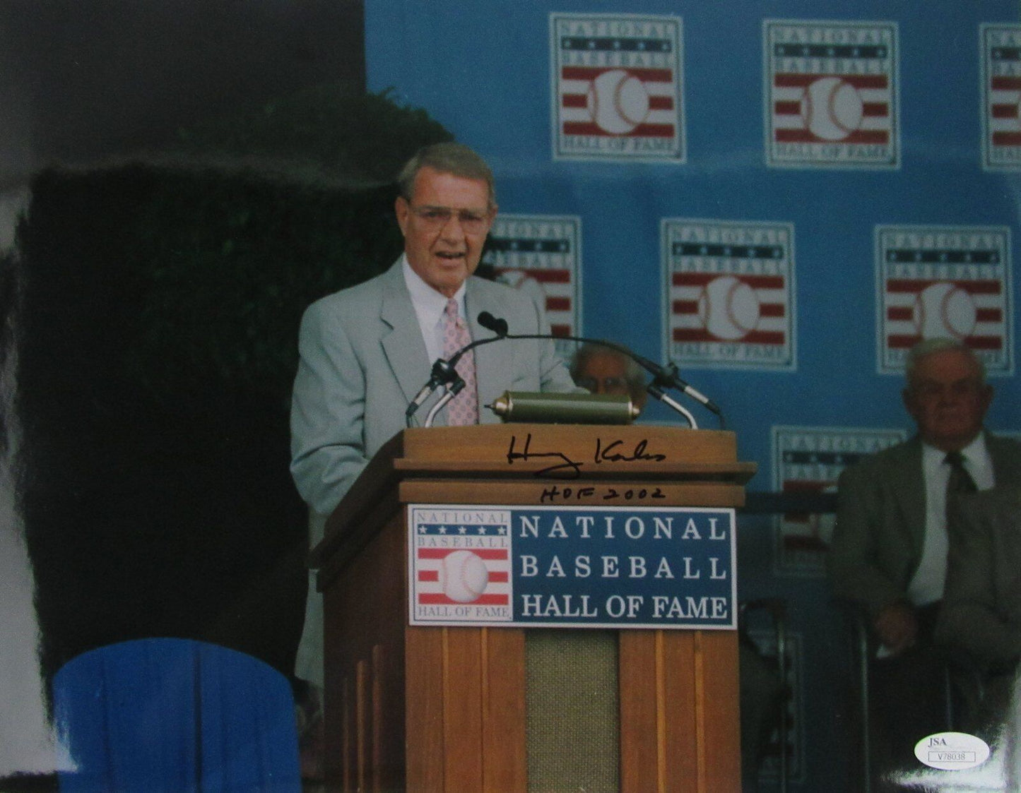 Harry Kalas Philadelphia Phillies HOF Signed/Autographed 11x14 Photo JSA 145195