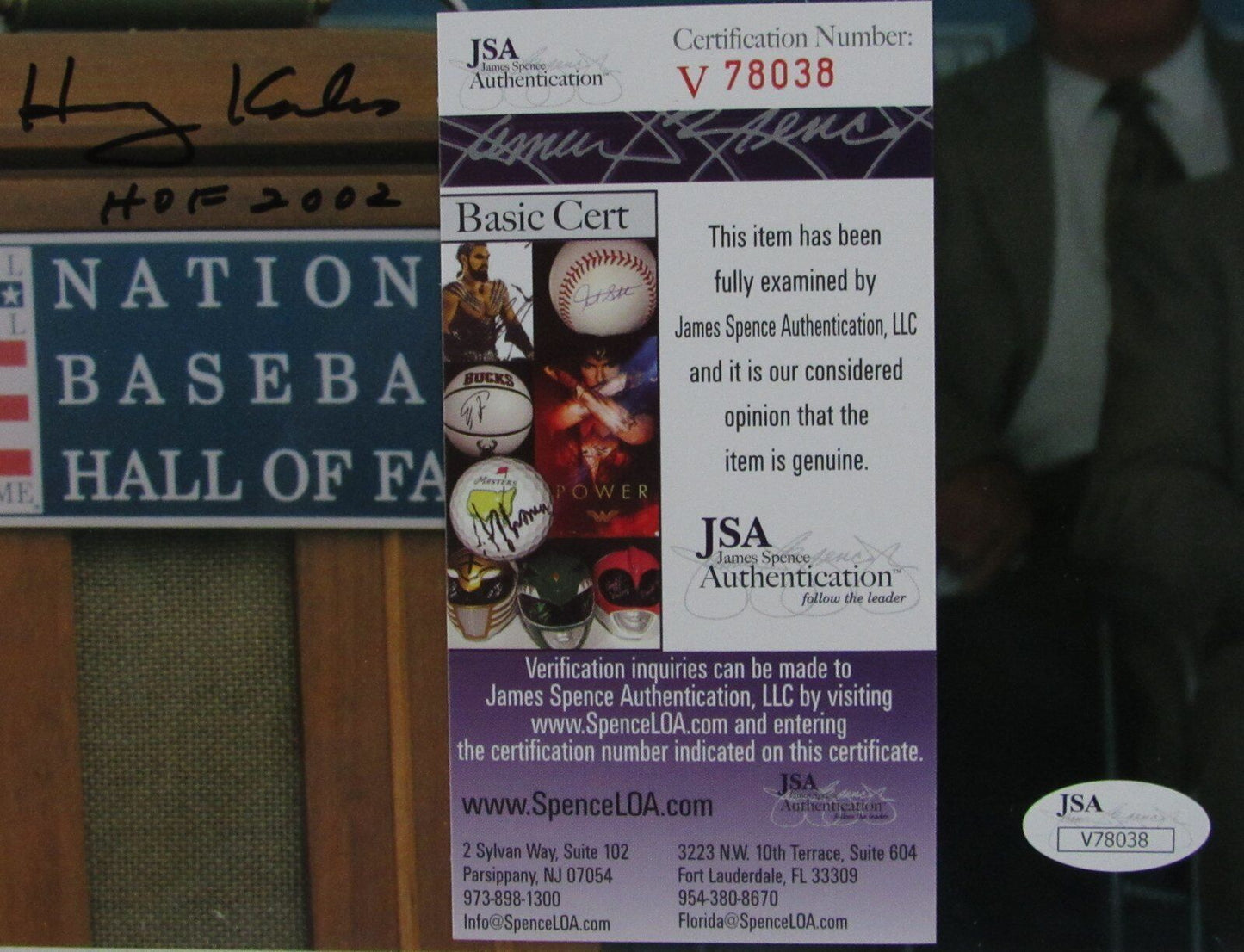 Harry Kalas Philadelphia Phillies HOF Signed/Autographed 11x14 Photo JSA 145195