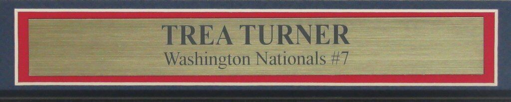 Trea Turner Washington Nationals Signed 8x10 Photo Framed JSA 142162