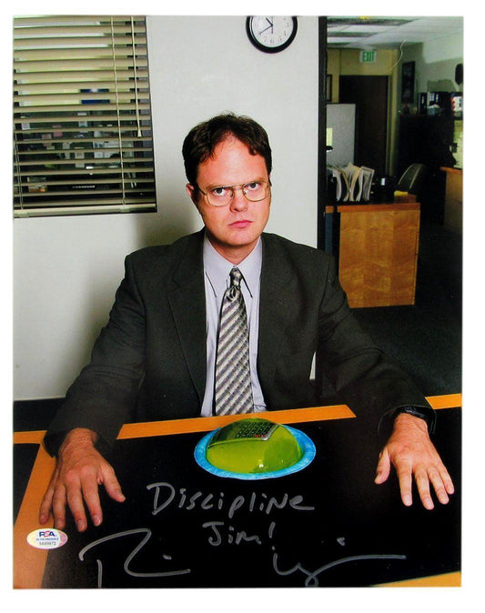Rainn Wilson Signed/Inscr 11x14 The Office Dwight Schrute Photo PSA/DNA 160407