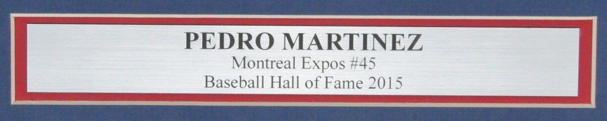 Pedro Martinez HOF Autographed 16x20 Photo Montreal Expos Framed Beckett 176776