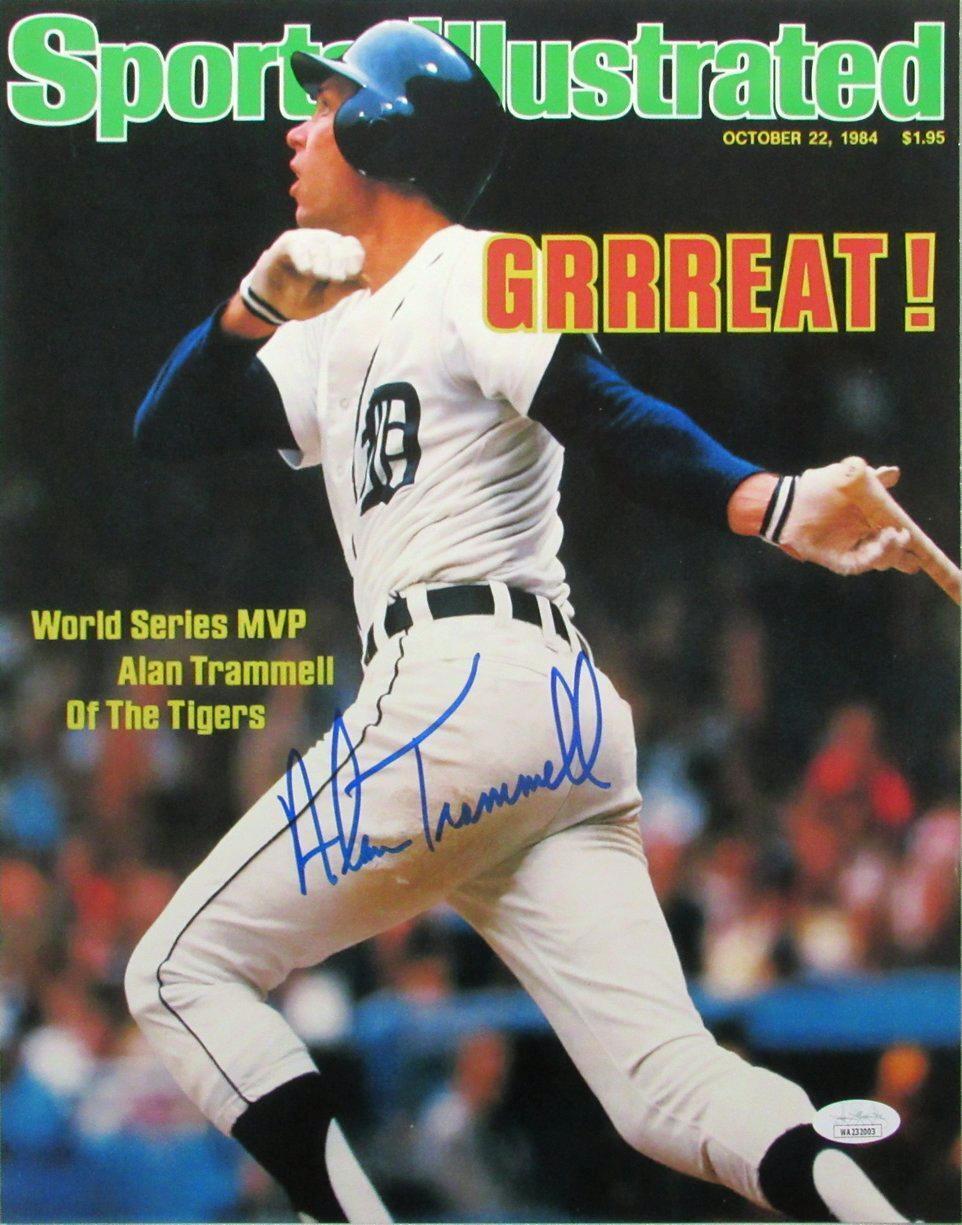 Alan Trammell HOF Autographed 11x14 Sports Illustrated Photo Detroit Tigers JSA