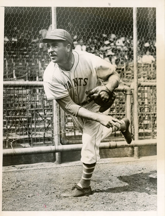 Fred Fitzsimmons 6x8 B/W 1936 Press Wire Photo New York Giants 172792