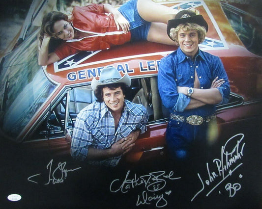 "Dukes of Hazzard" Signed/Inscribed by 3 BO DAISY LUKE 16x20 Photo JSA 167236
