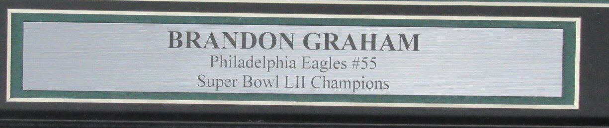 Brandon Graham Autographed 8x10 Photo Philadelphia Eagles Framed JSA