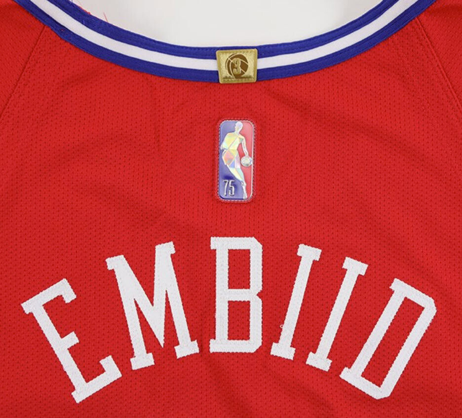 2021 Joel Embiid Philadelphia 76ers Game Worn/Used Red Statement Jersey 175679