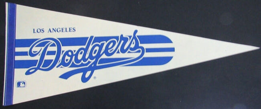 Vintage 1980's Los Angeles Dodgers MlB Felt Logo 12"X30" Pennant 157960