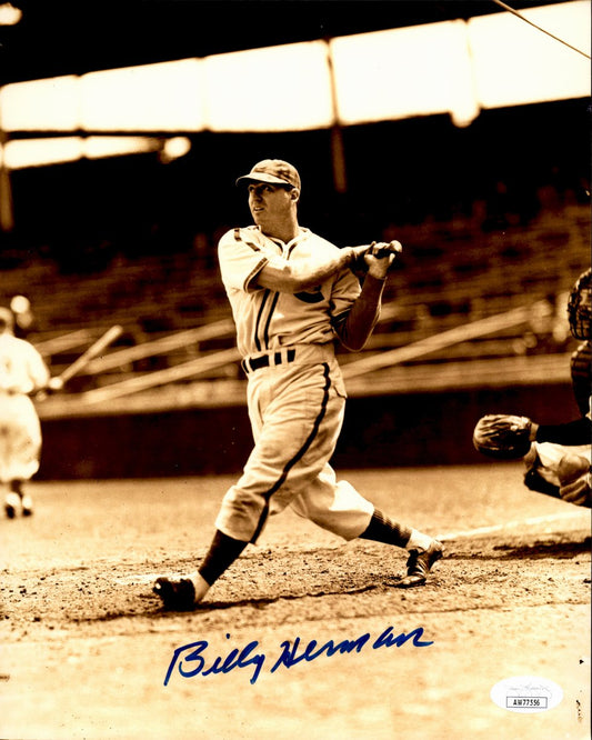 Billy Herman HOF Signed/Autographed 8x10 Photo Chicago Cubs JSA 191435