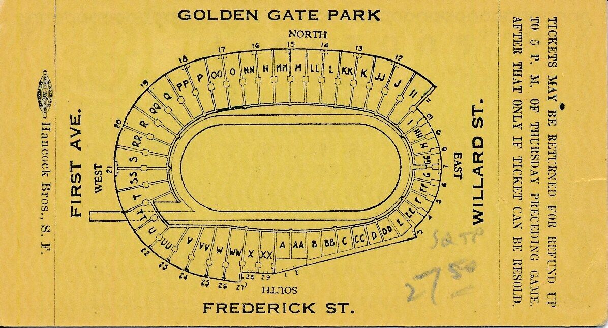 1933 Univ of Oregon vs. St. Mary's College Football Game Ticket Stub 148396