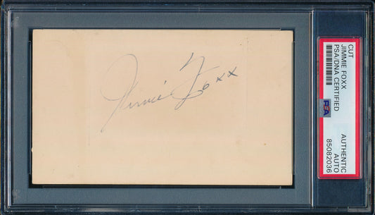 Jimmie Foxx Boston Red Sox Autographed 3x5 Cut/Index Card PSA/DNA 184039