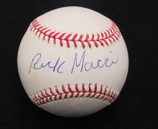 Rick Macci Autographed OML Baseball Tennis Coach