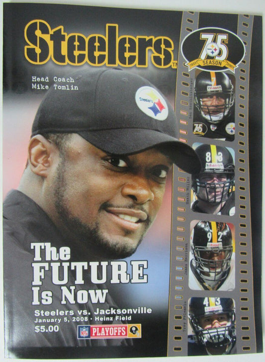 2008 AFC Wildcard Playoff Gameday Program 1/5/08 Steelers vs. Jaguars  145889