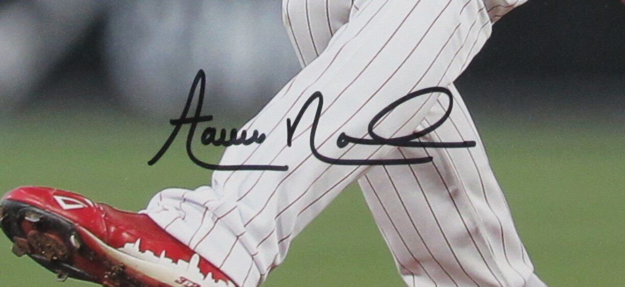 Aaron Nola Autographed 16x20 Photo Philadelphia Phillies Framed Fanatics 179728