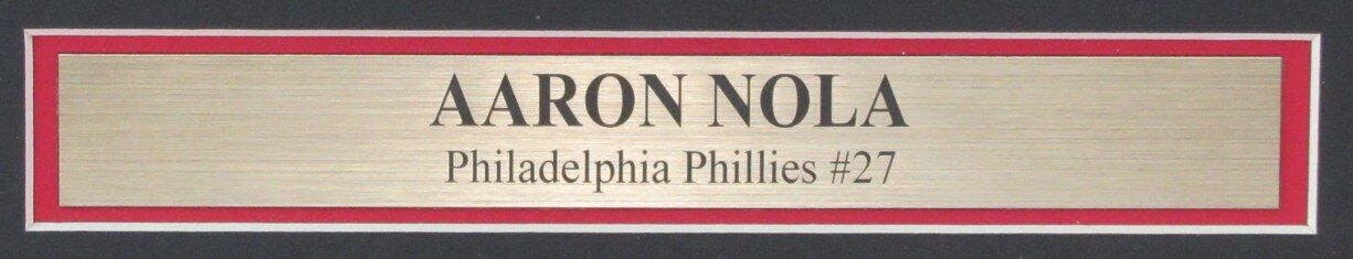 Aaron Nola Autographed 16x20 Photo Philadelphia Phillies Framed Fanatics 179728