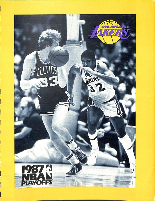 1987 Los Angeles Lakers NBA Playoffs Media Guide Magic/Bird 180727