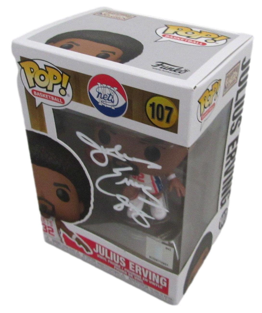 Julius Erving HOF Autographed Funko POP! Figurine #107 76ers JSA 175837