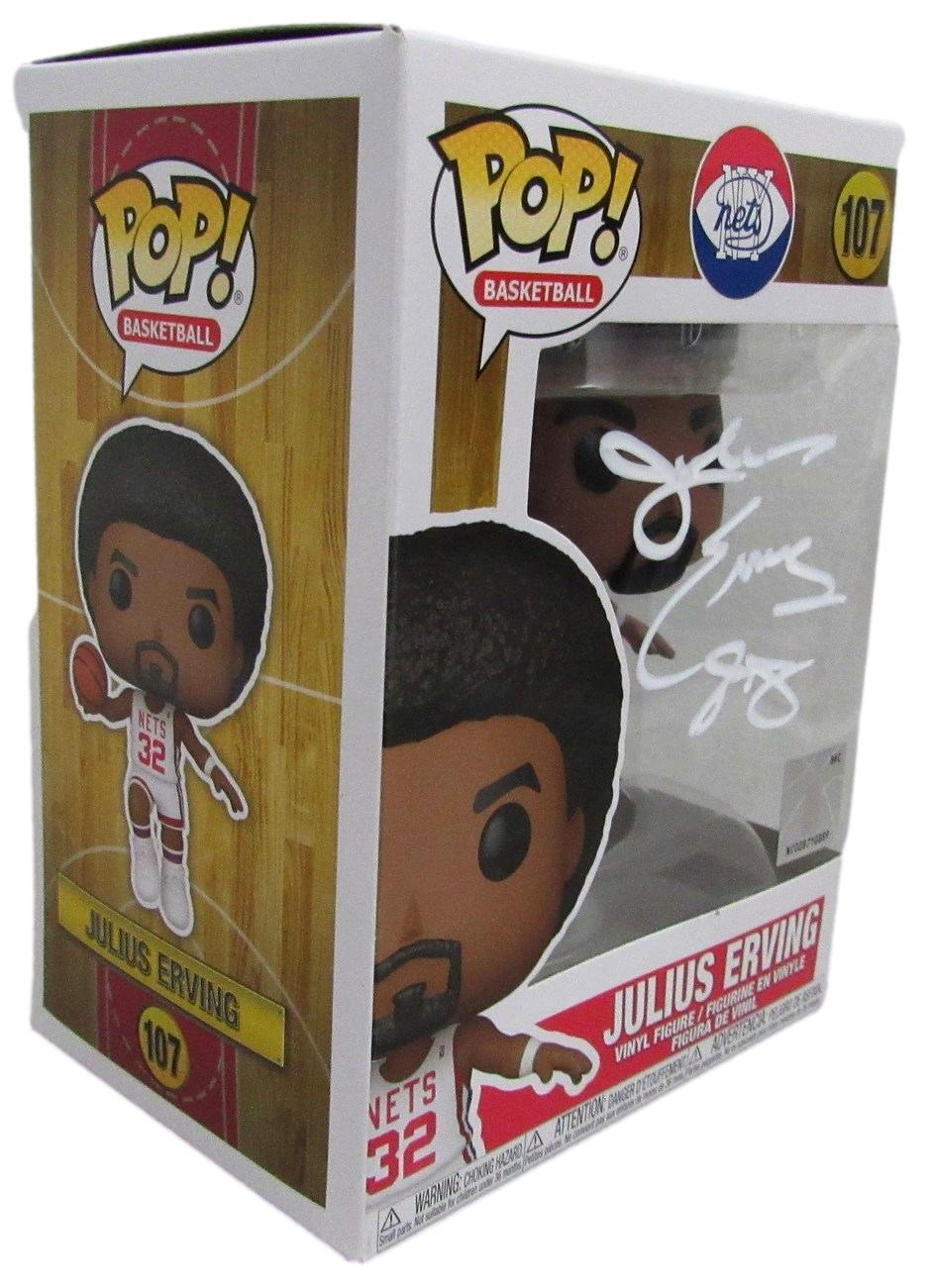 Julius Erving HOF Autographed Funko POP! Figurine #107 76ers JSA 175837