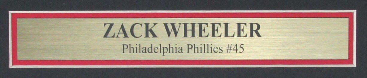 Zack Wheeler Autographed 11x14 Photo Philadelphia Phillies Framed PSA/DNA 172586
