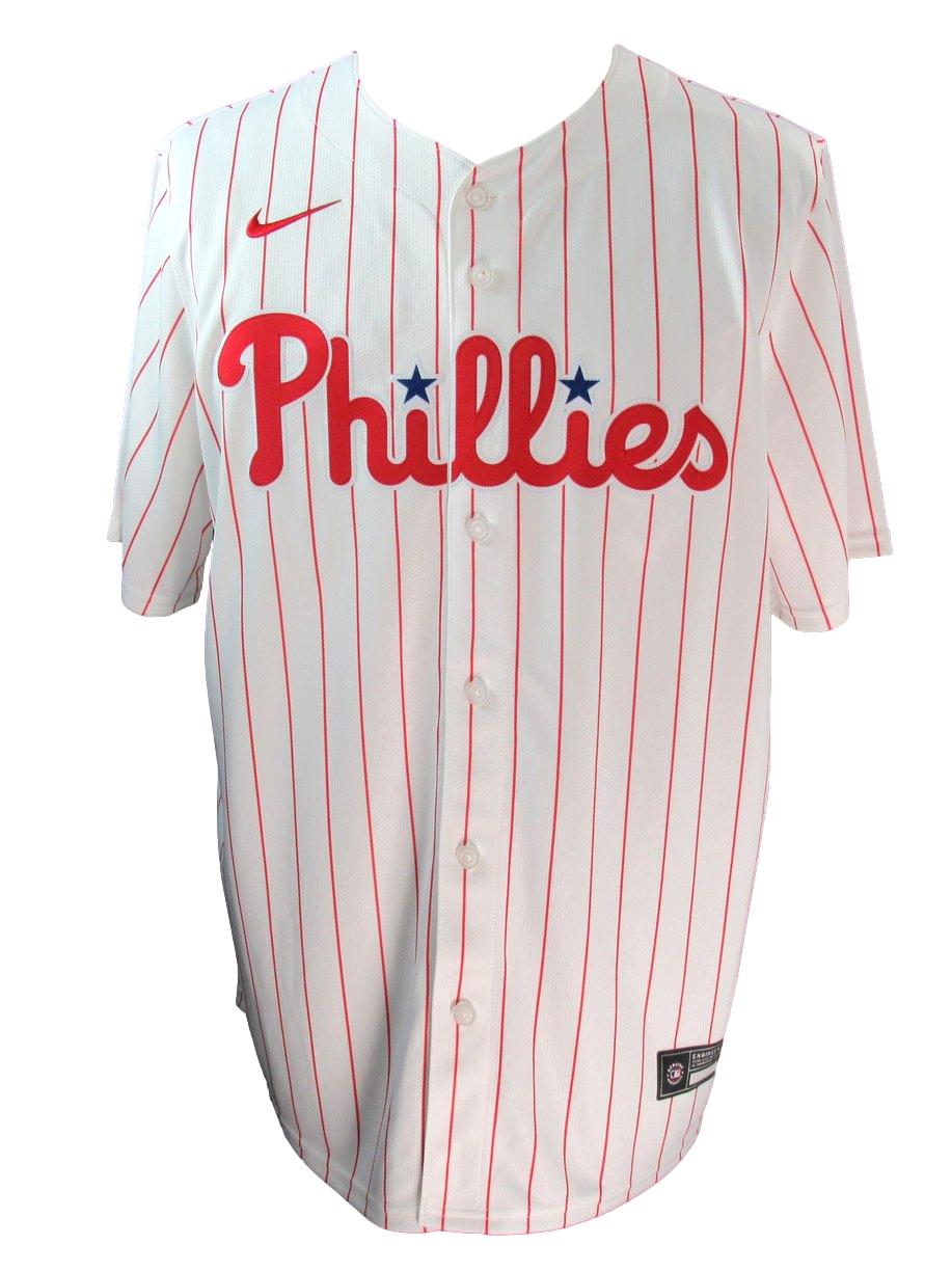 Chase Utley Signed White Nike Baseball Jersey Phillies Size XL Fanatics 187375