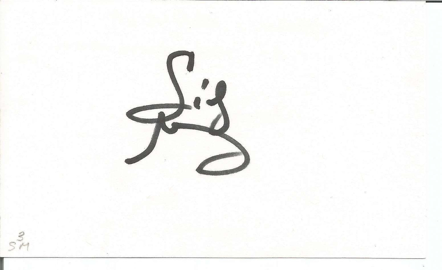 Sidney Moncrief Milwaukee Bucks Signed/Autographed 3x5 Index Card 150587