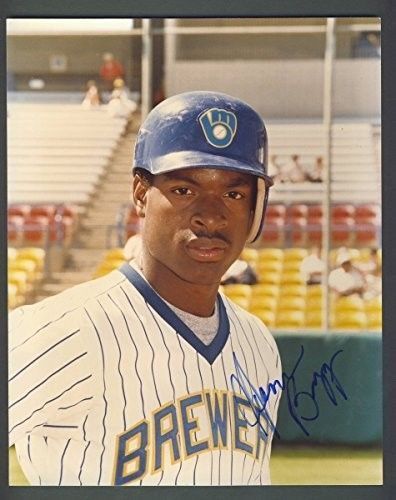 Glenn Braggs Milwaukee Brewers Autographed/Signed 8x10 Photo 124986