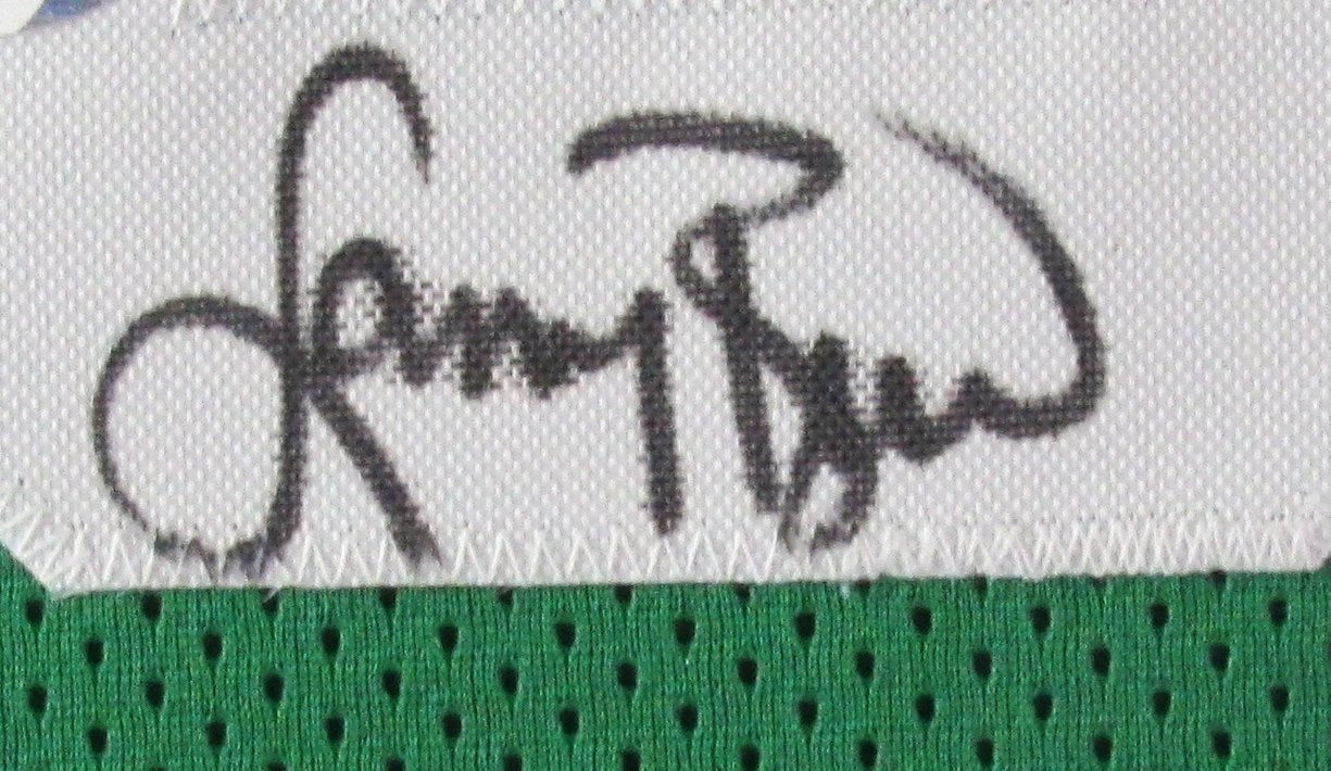 Larry Bird HOF Signed/Auto Celtics Basketball Jersey Framed PSA/DNA 189458