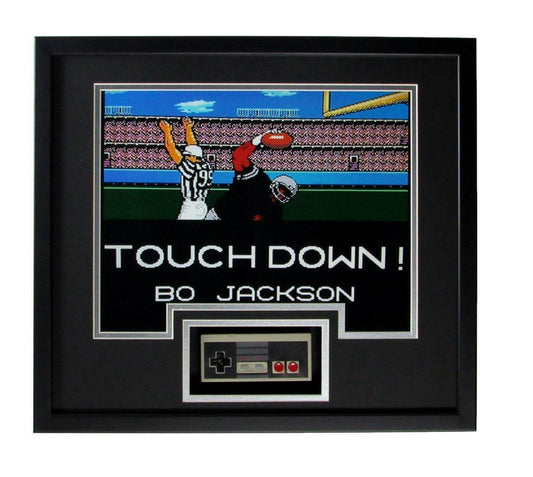 Bo Jackson Raiders Tecmo Bowl  8x10 Shadow Boxed Controller Framed 166671