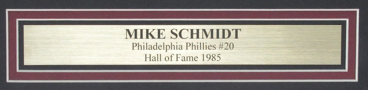 Mike Schmidt HOF Signed/Autographed 8x10 Photo Phillies Framed Beckett 193100