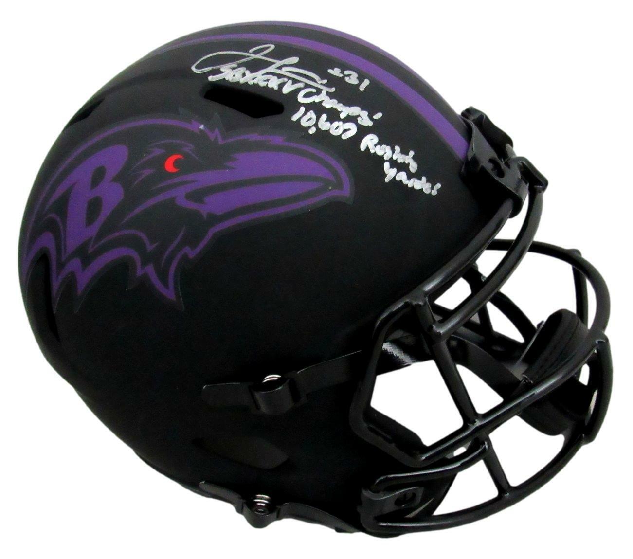 Jamal Lewis Signed Ravens Eclipse Replica Full Size Helmet Beckett 163126