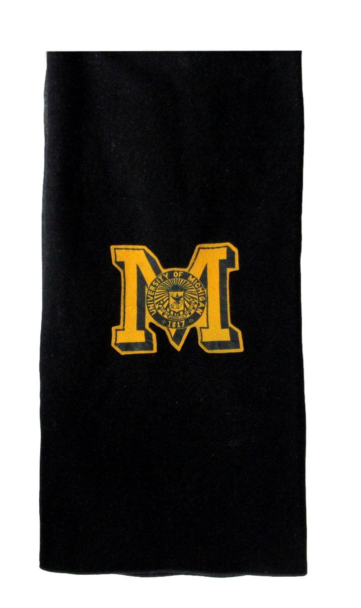 University of Michigan 39x58 Black Wool Blanket 165872