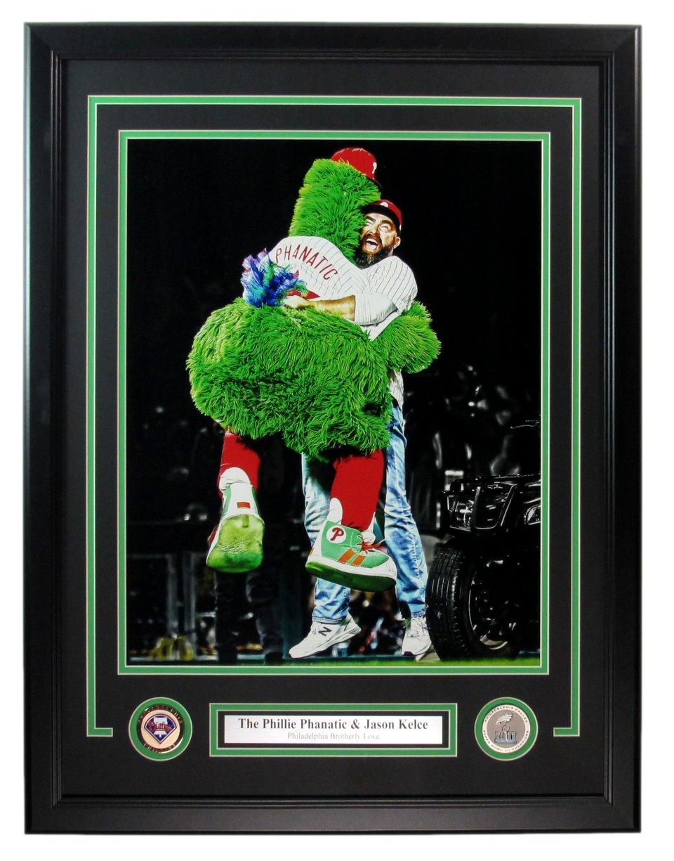 Jason Kelce & Phillie Phanatic Unsigned 16x20 Photo Framed 183615